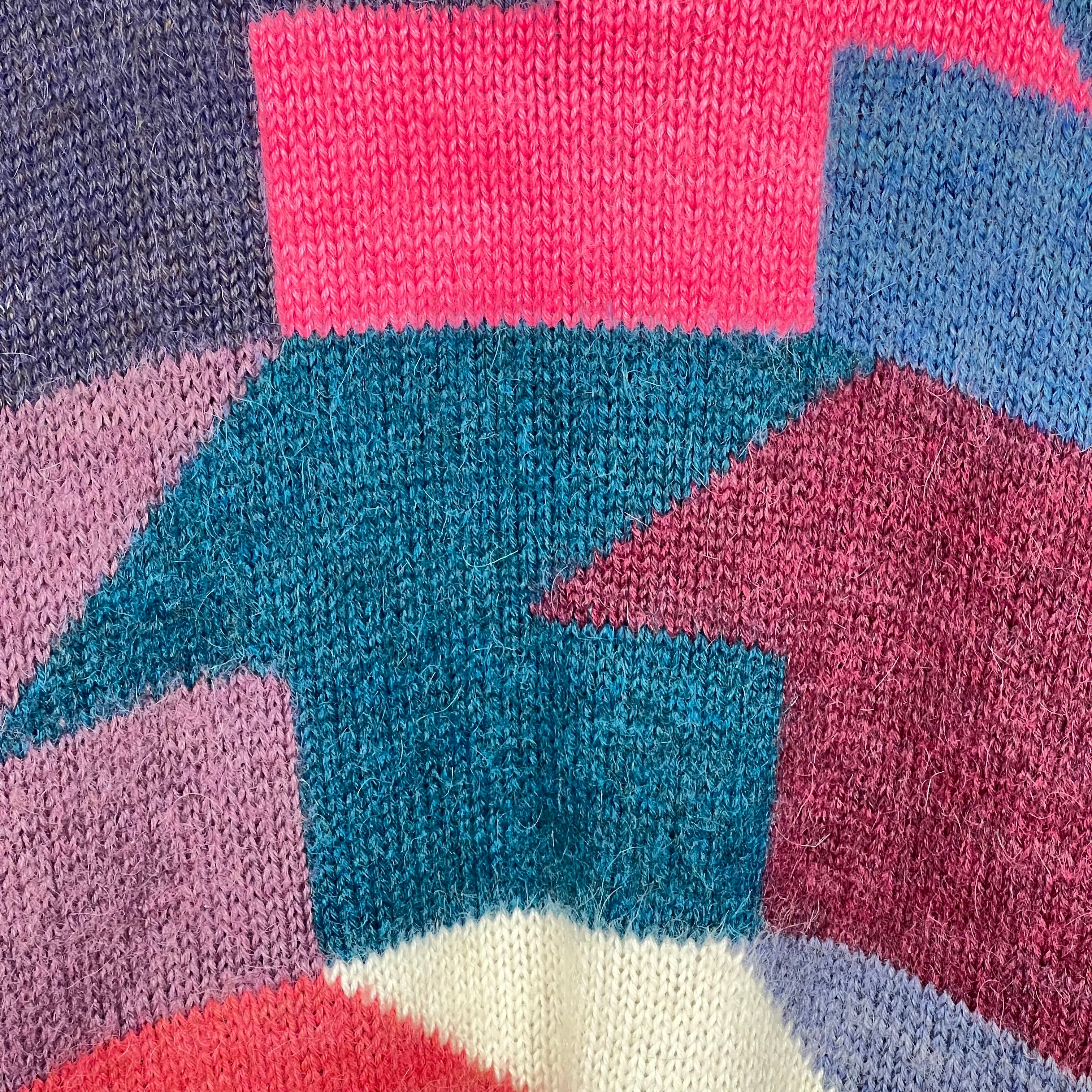 Vintage Women’s Amos & Andes Peruvian Alpaca Wool Cardigan