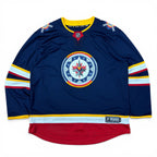 Vintage Fanatics NHLWinnipeg Jets WASAC Blank Jersey Navy