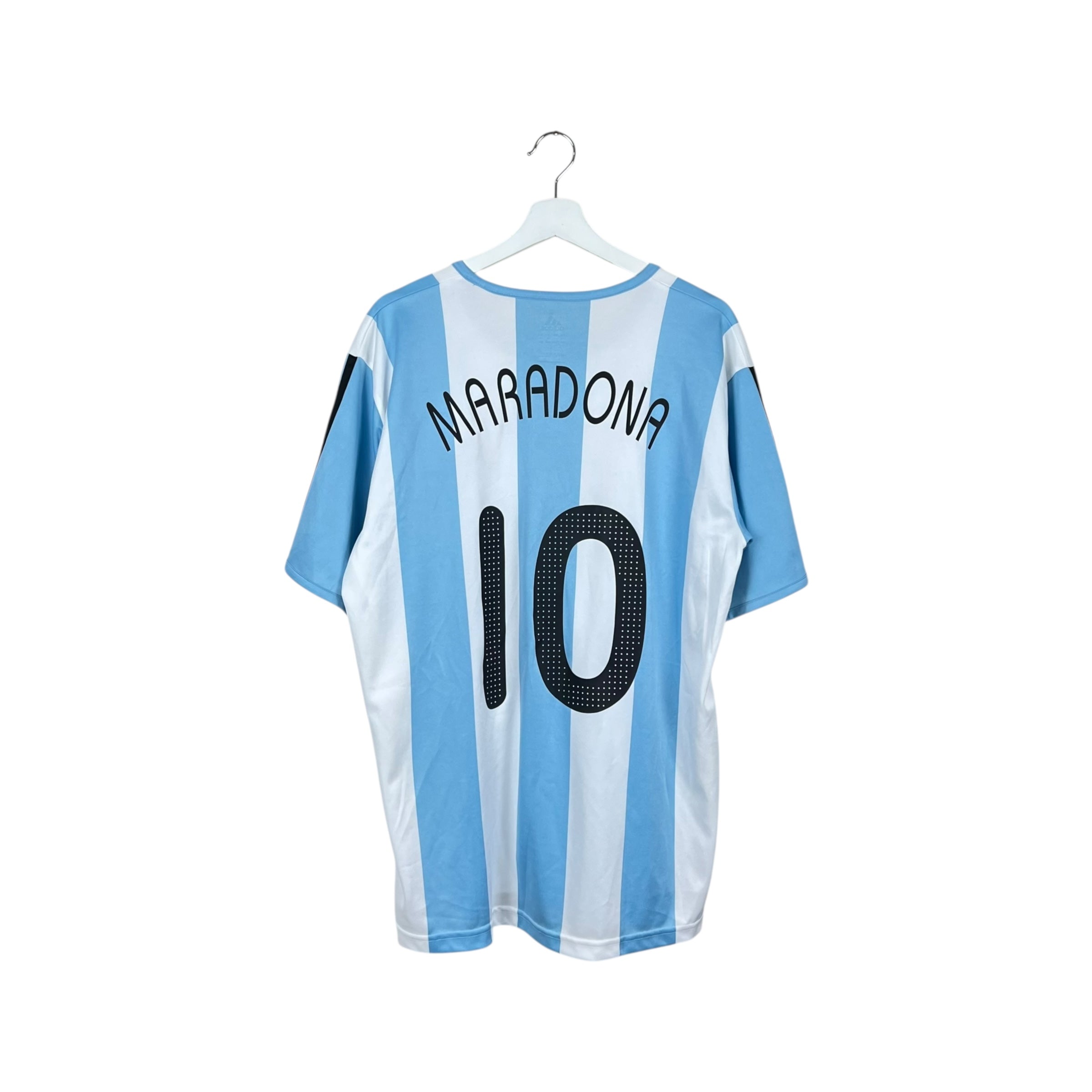 2008 Adidas Argentina Diego Maradona Home Jersey
