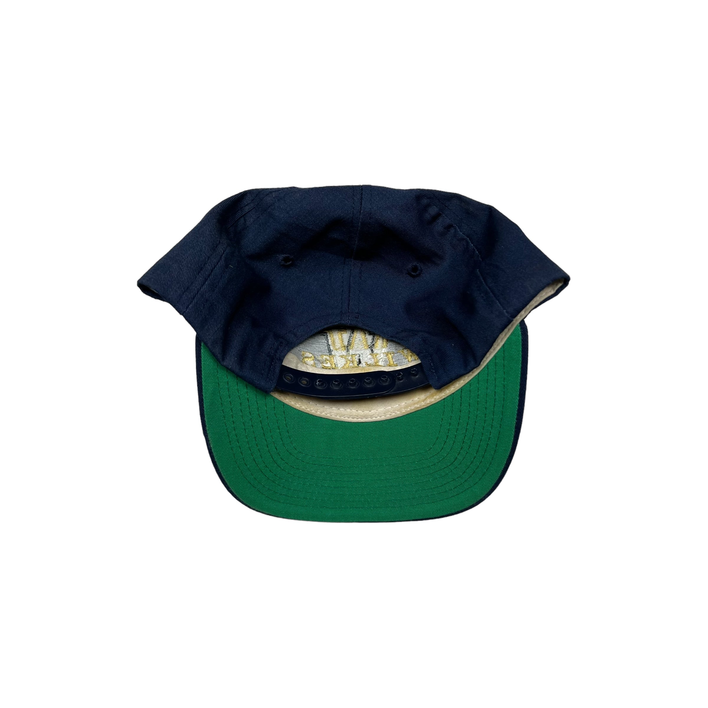 Vintage Wilkes Colonels Logo SnapBack Hat Washed Navy