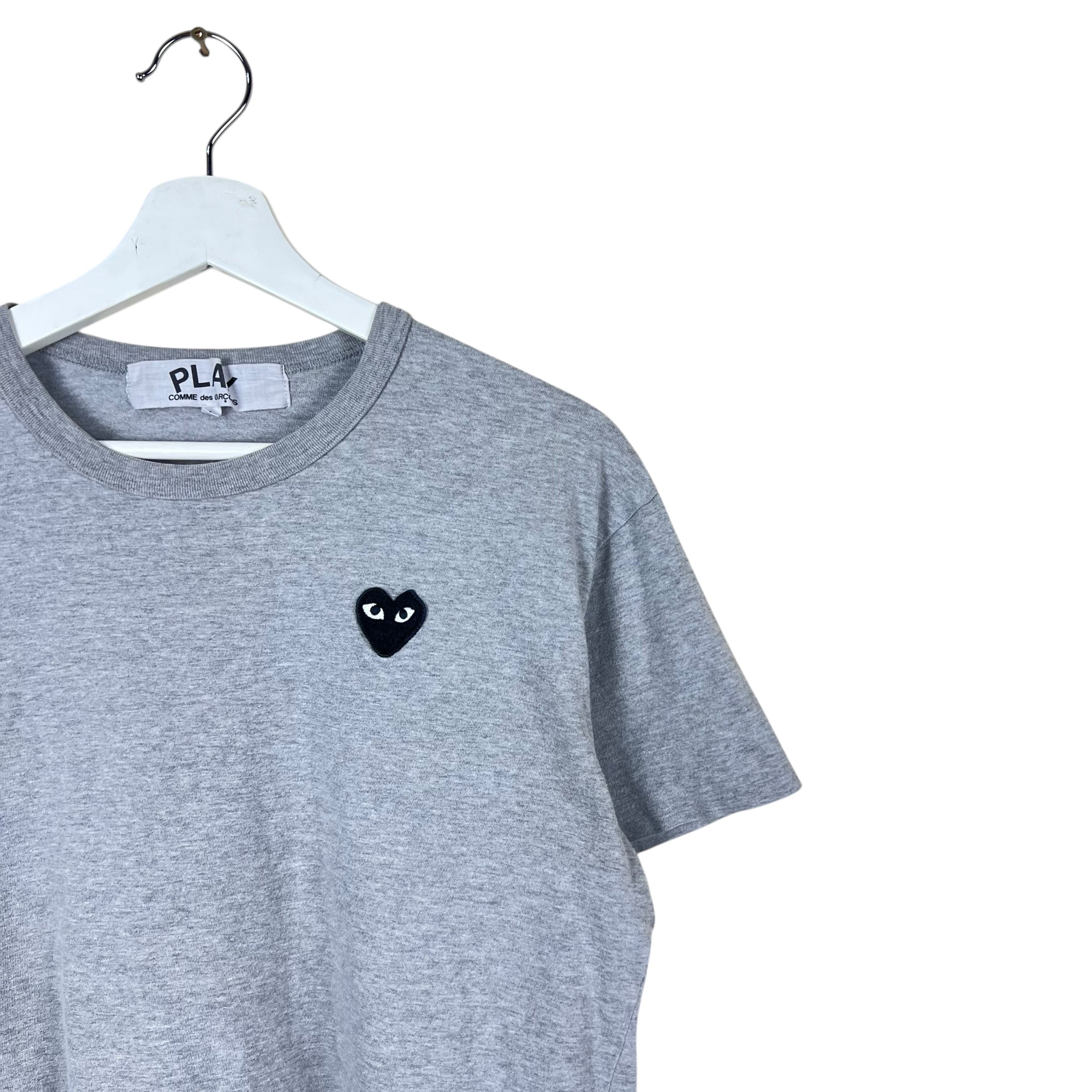 Comme Des Garçons PLAY Heart Tee Grey