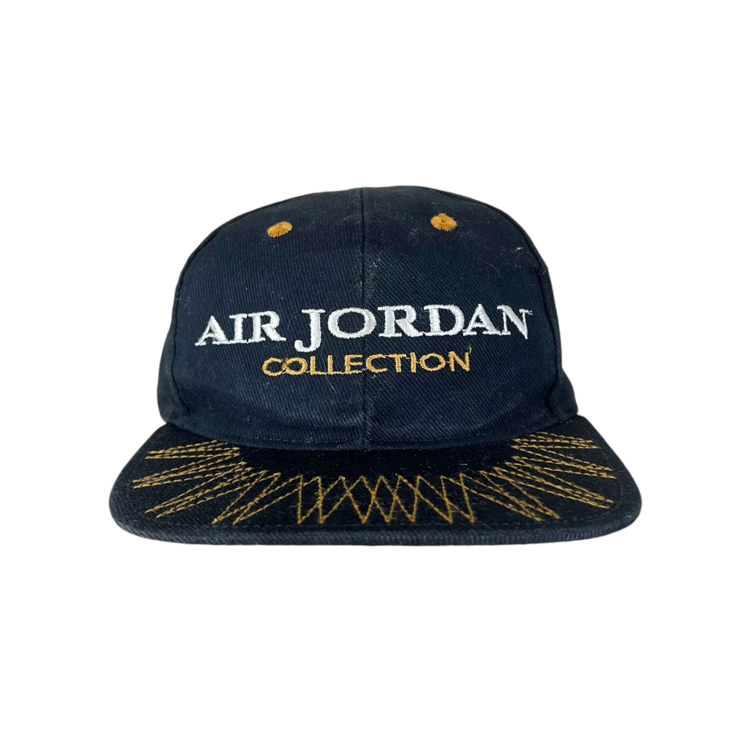 Vintage Jordan Collection Embroidered Logo StrapBack Black