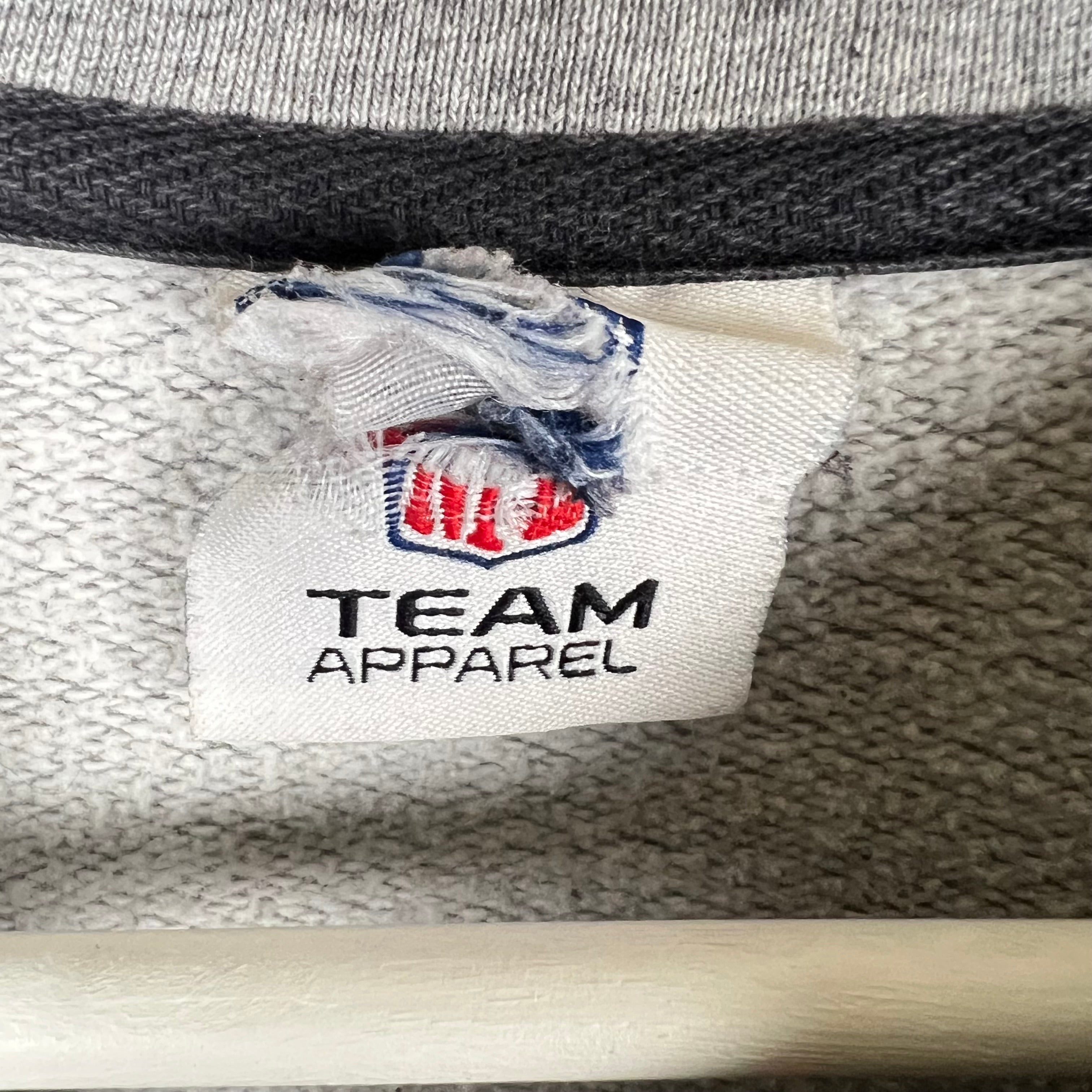 Vintage NFL Oakland Raiders Embroidered Logo Crewneck Grey