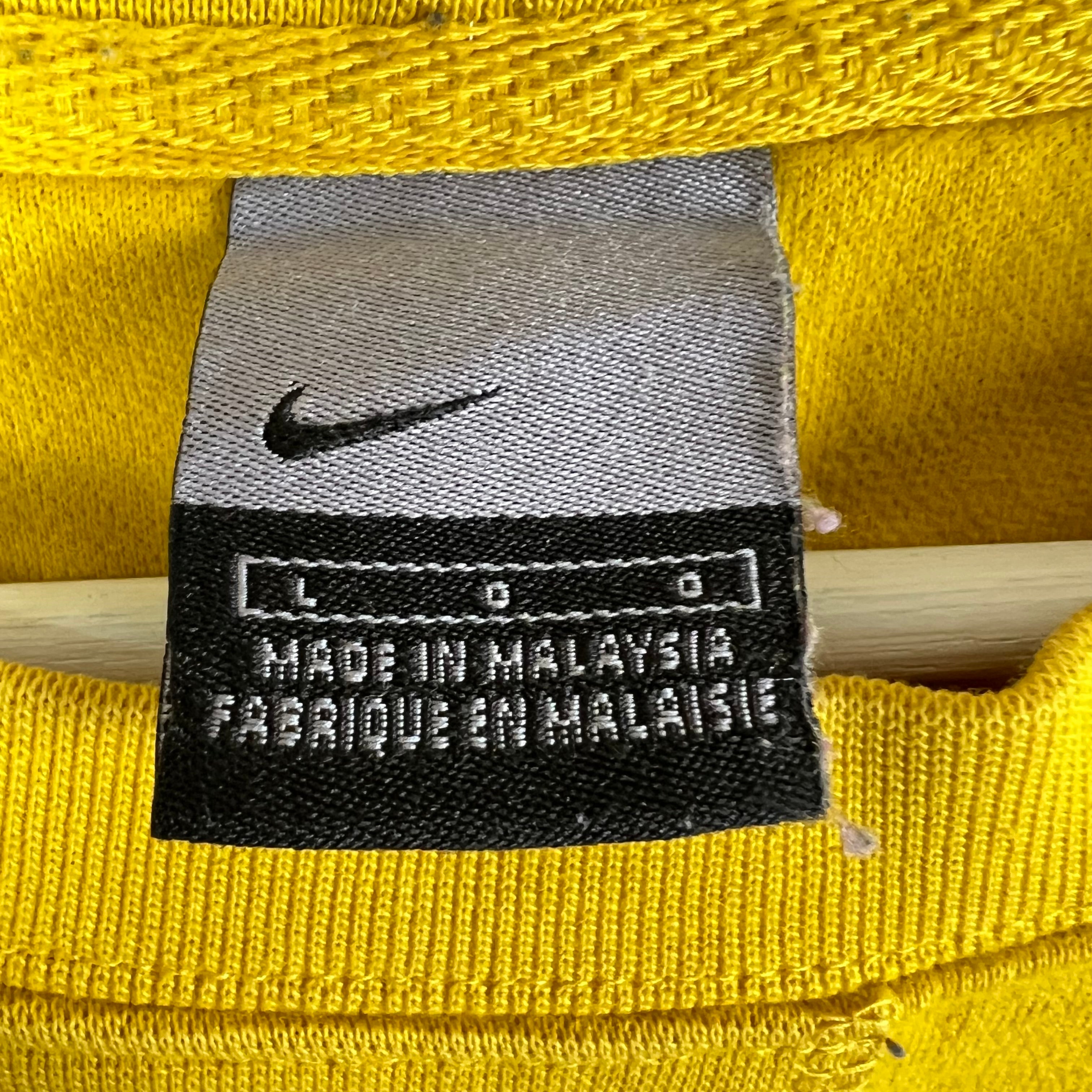Vintage Y2K Nike Spellout Crewneck Banana Yellow