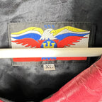 Vintage Jeff Hamilton Phoenix Coyotes Embroidered Leather Jacket