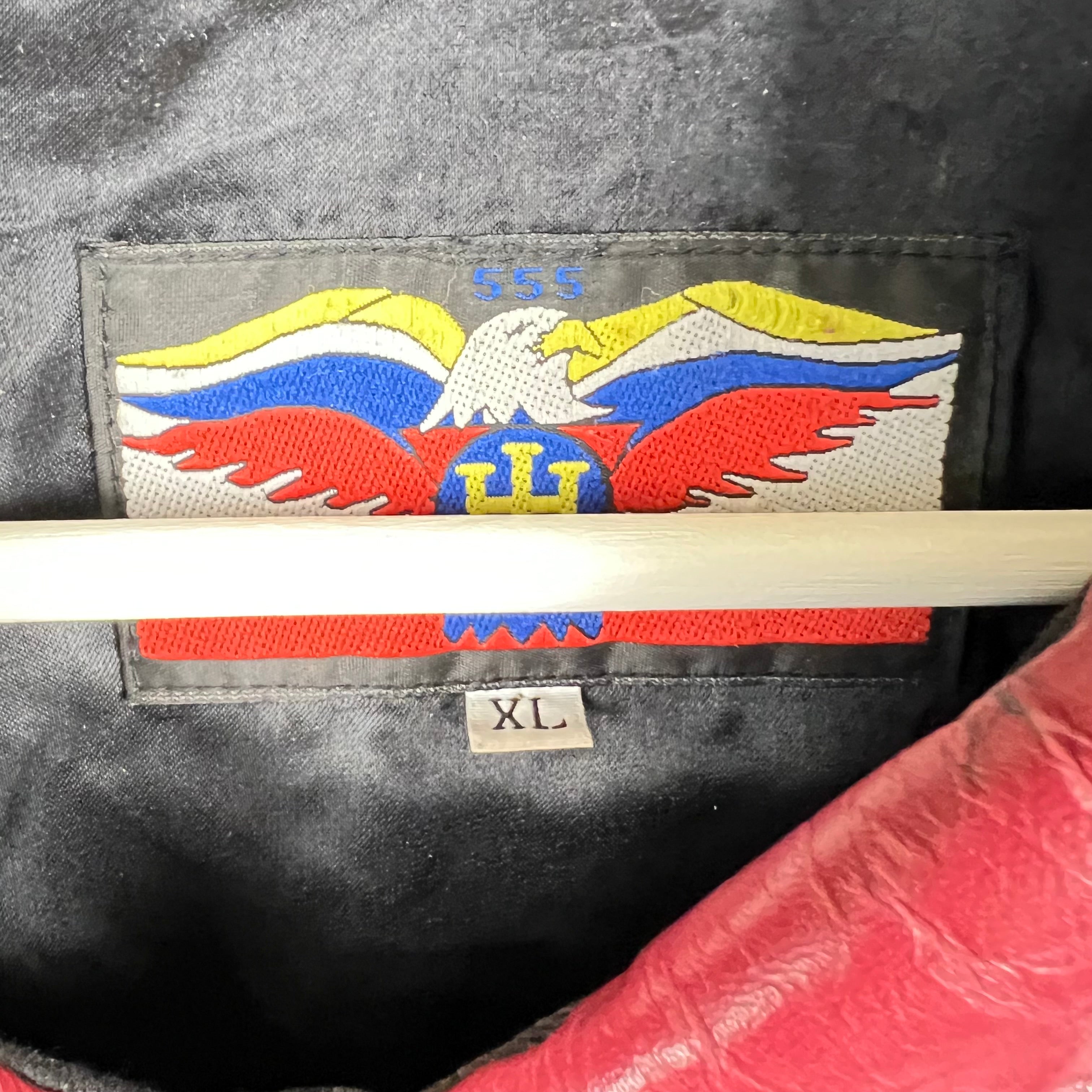 Vintage Jeff Hamilton Phoenix Coyotes Embroidered Leather Jacket