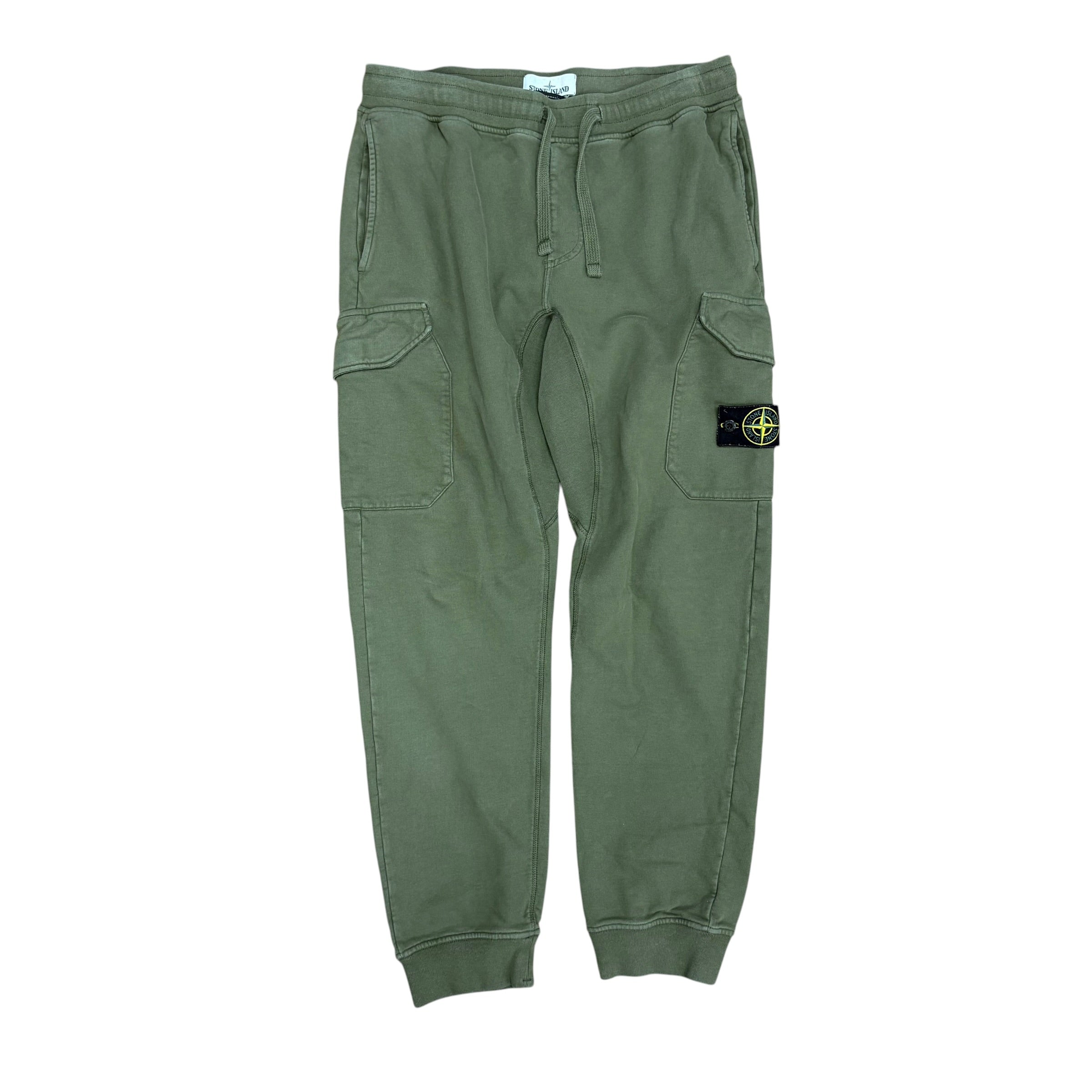 Stone Island Cargo Sweatpants Olive Green