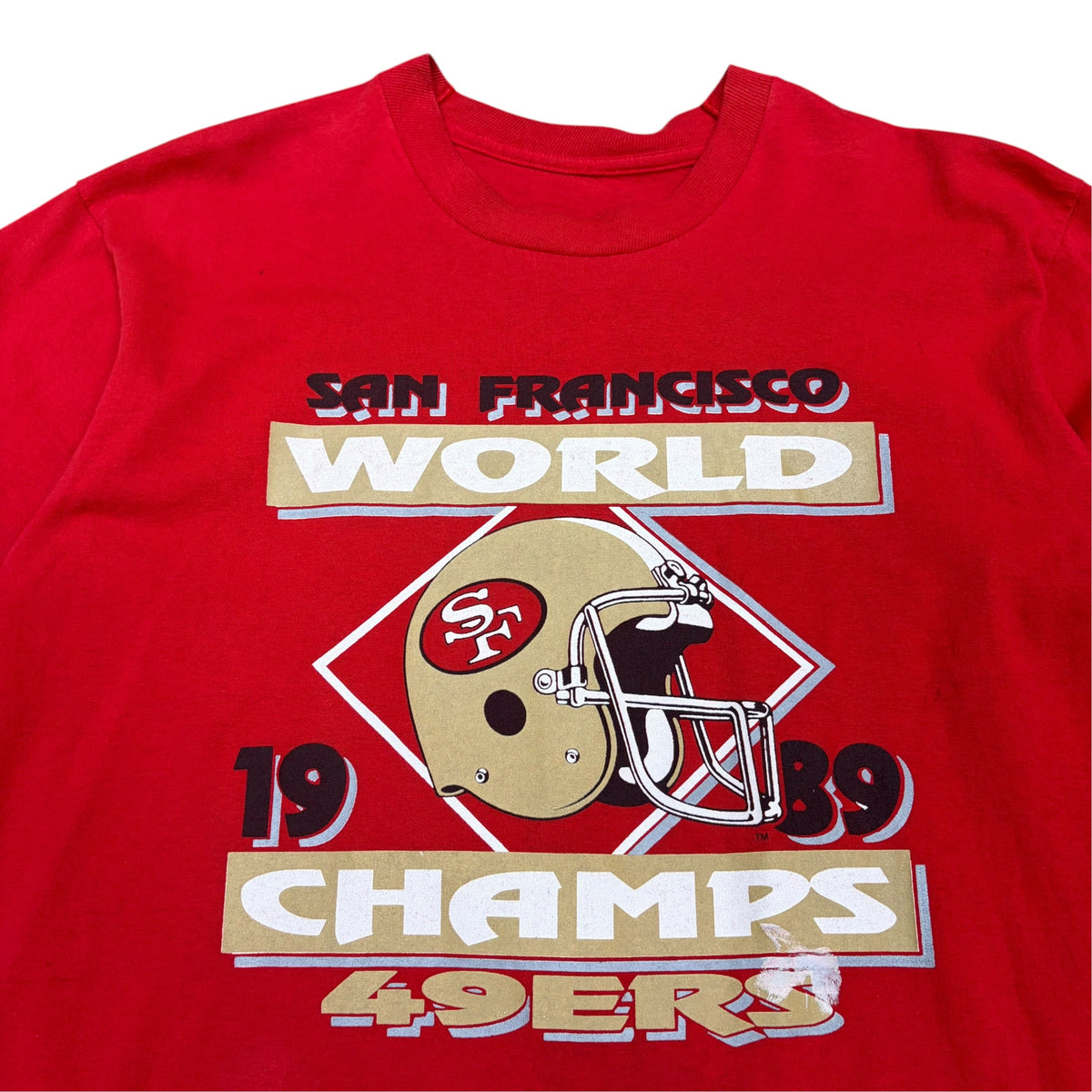 1989 NFL San Francisco 49ers World Champs Tee Red