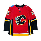 Adidas NHL Calgary Flames Johnny Gaudreau Home Hockey Jersey Red