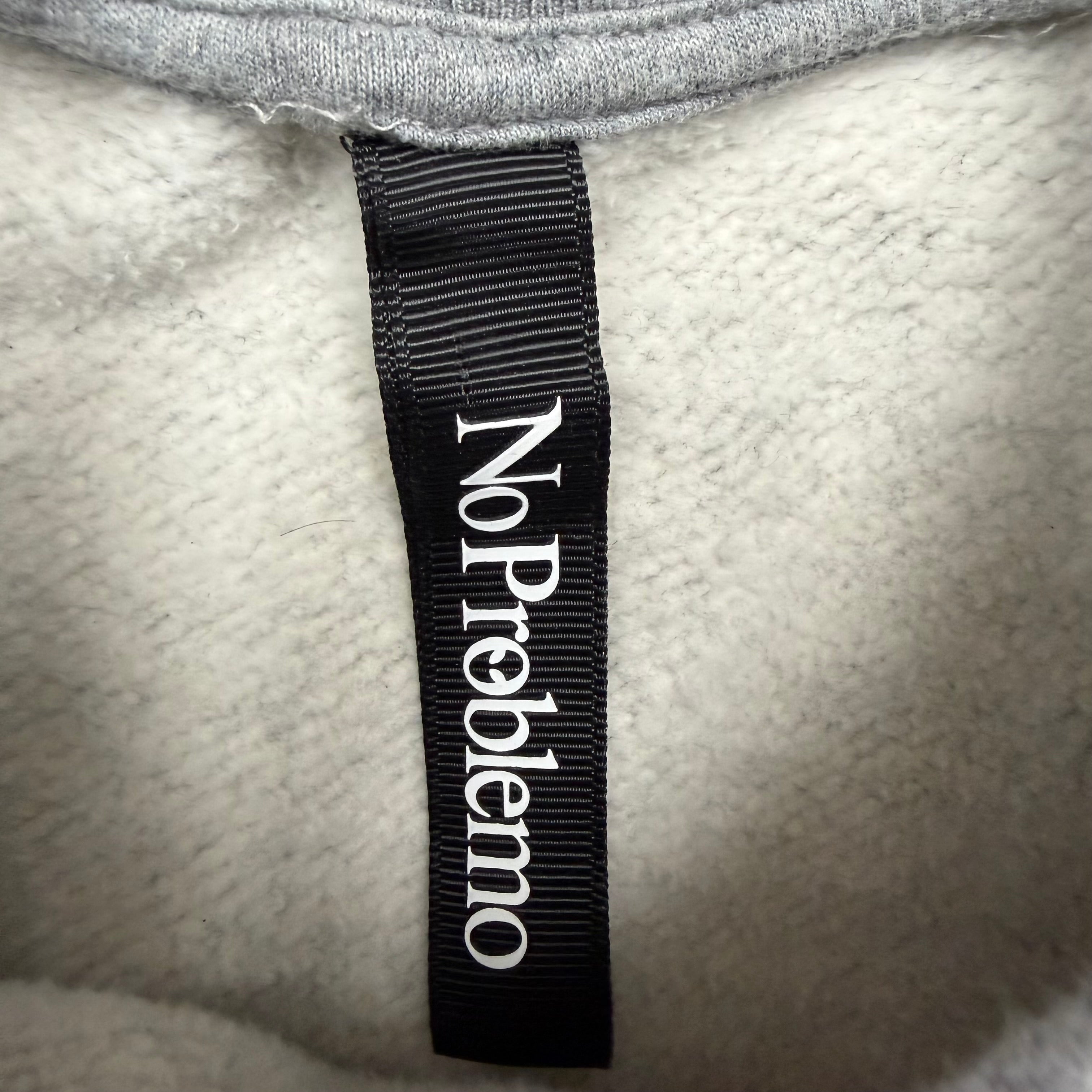 No Problemo Zip Crewneck Grey