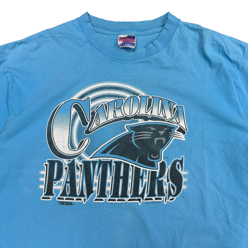 1993 Trench NFL Carolina Panthers  Big Logo Tee Light Blue