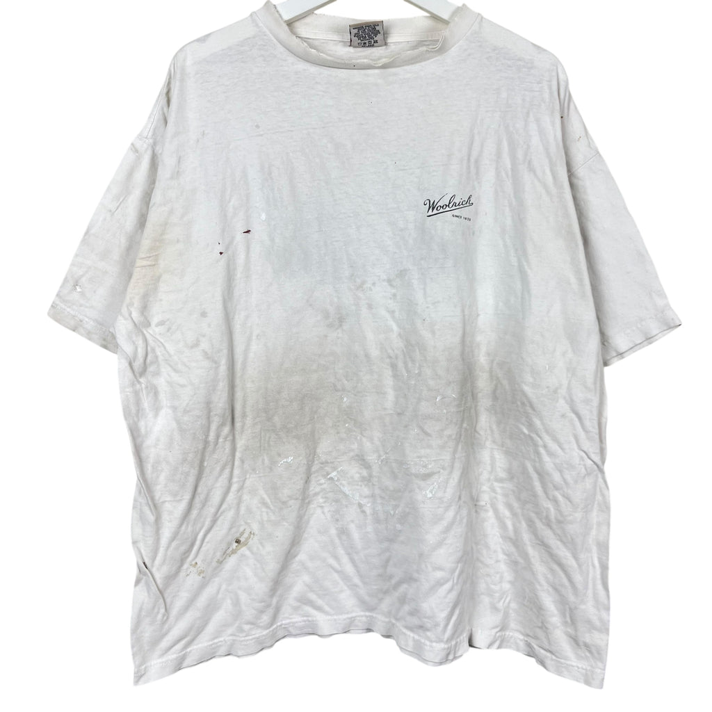 Vintage Woolrich Promo Tee Thrashed White