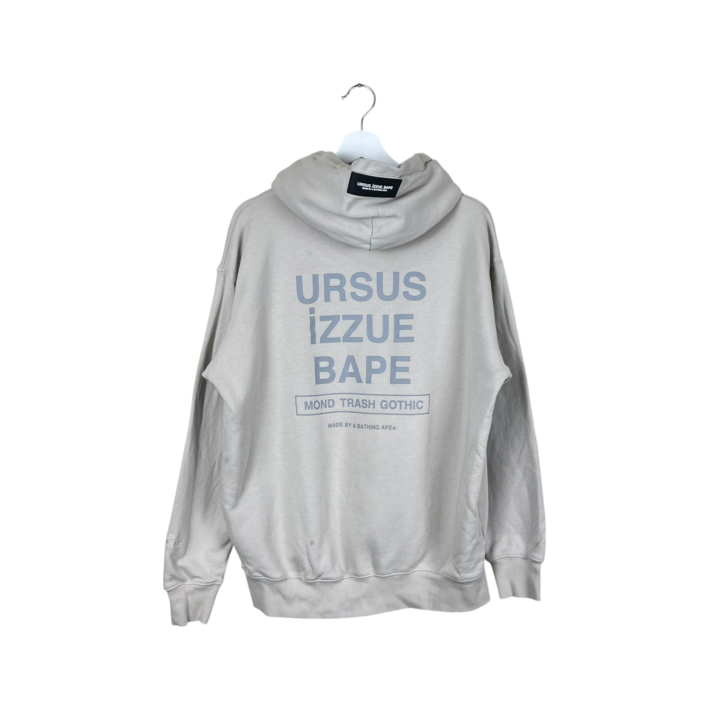 Bape Ursus Izzue Mond Trash Gothic Hoodie Cream