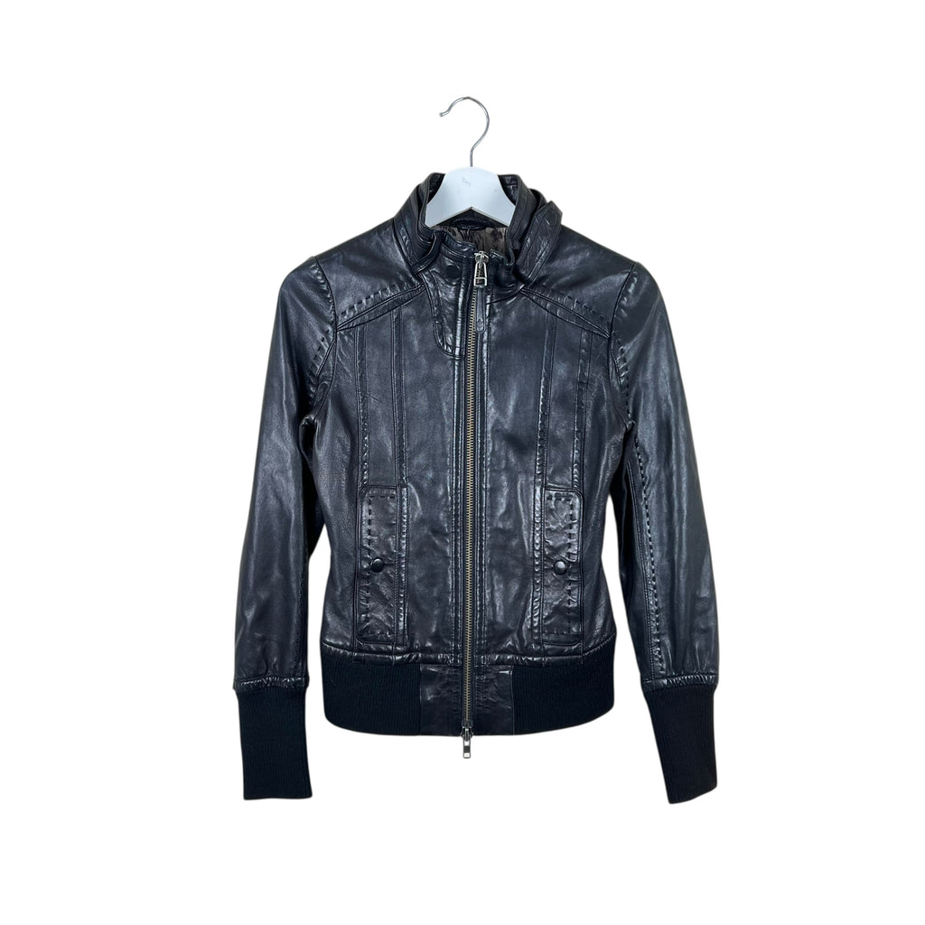 Mackage By Aritzia Women’s Biker Leather Jacket Black