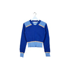 Marni x Uniqlo Popcorn V-Neck Knit Blue