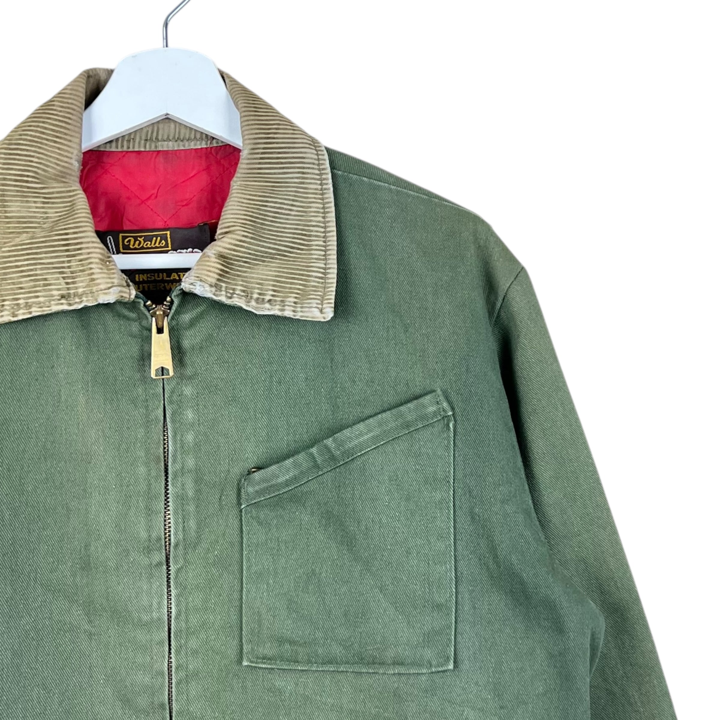 Vintage Walls Insulated Outerwear Work Jacket Olive Green