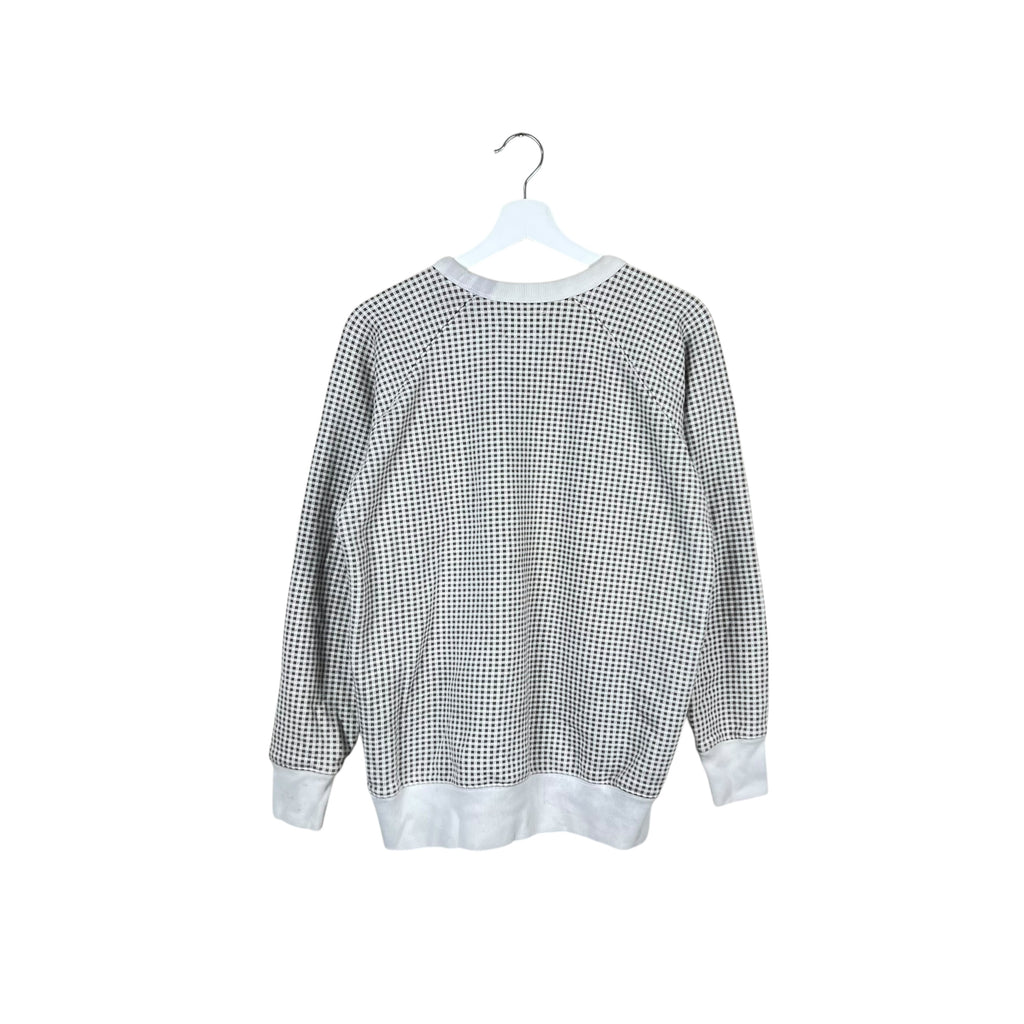 Stussy Checkered Logo Crewneck Beige