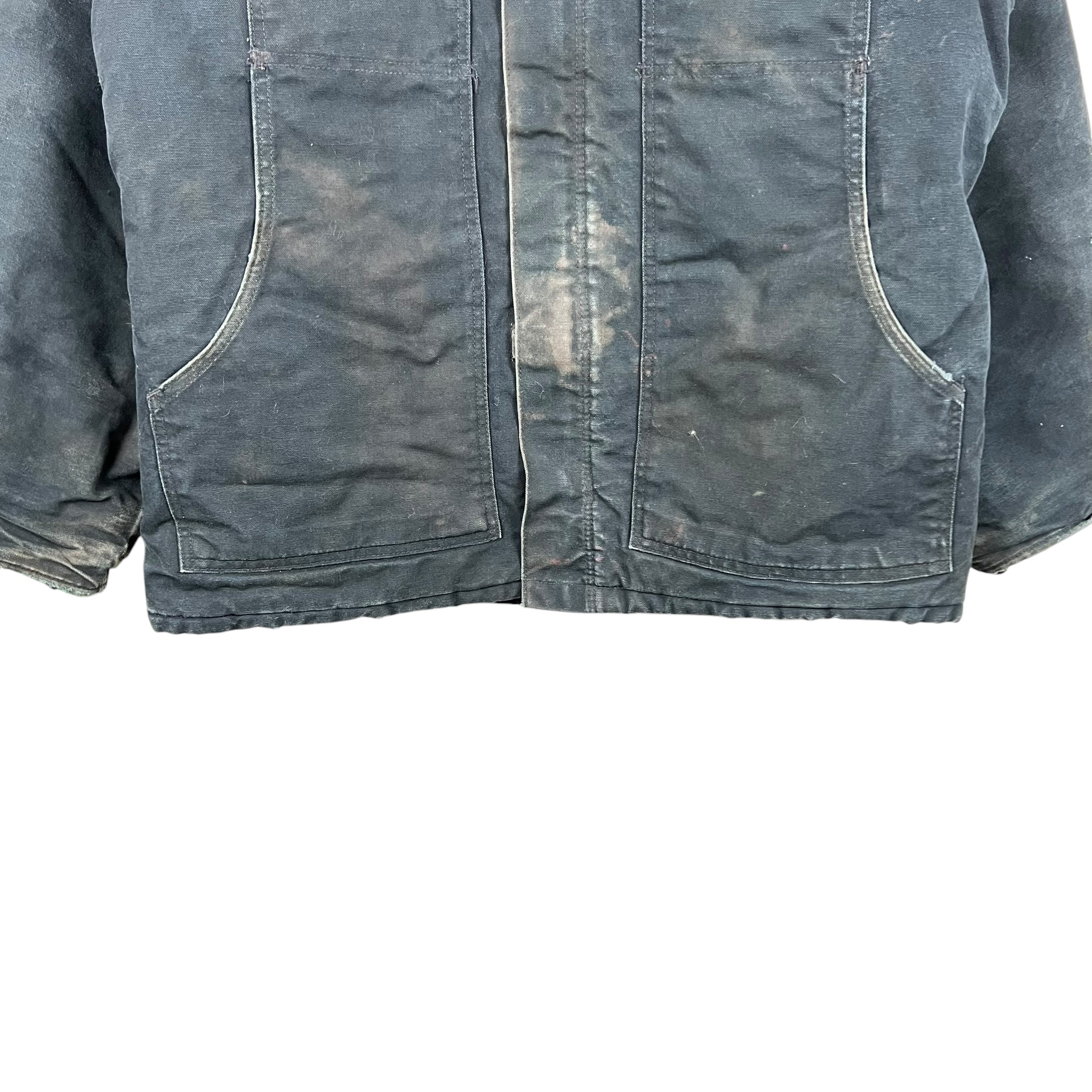 Vintage Carhartt Arctic Quilted Full Zip Jacket Black