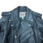 Vintage Maryland Leather Heavy Biker Jacket Black