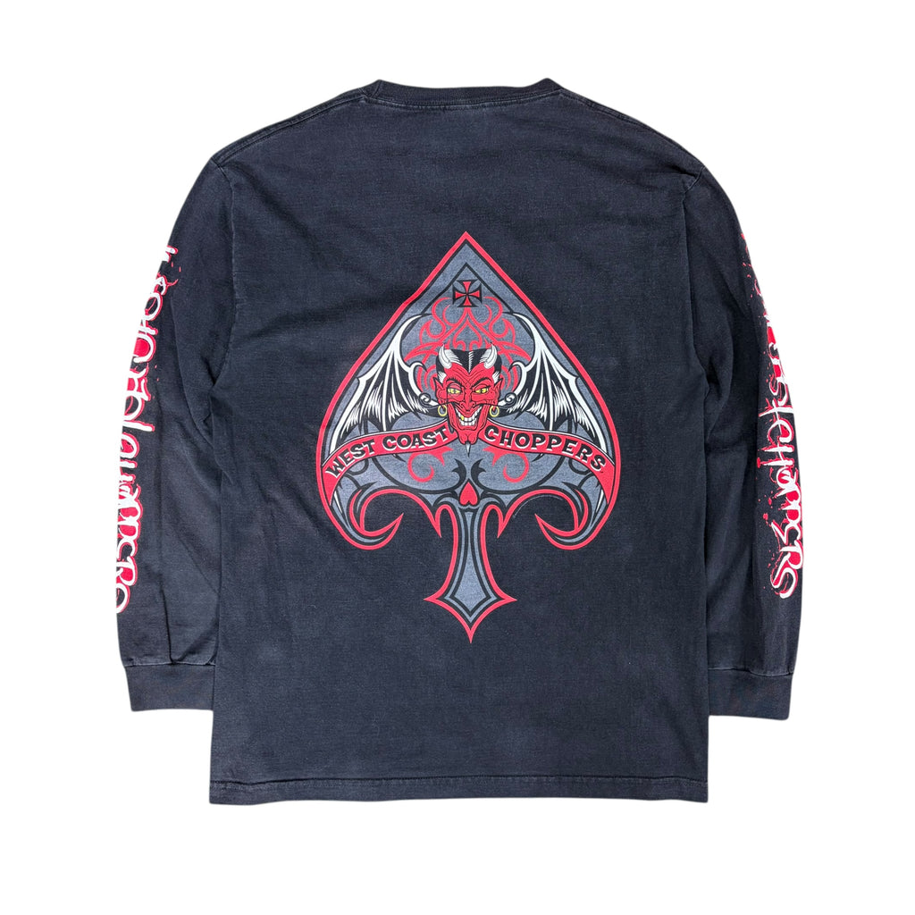 Vintage West Coast Choppers Devil  Spade Longsleeve