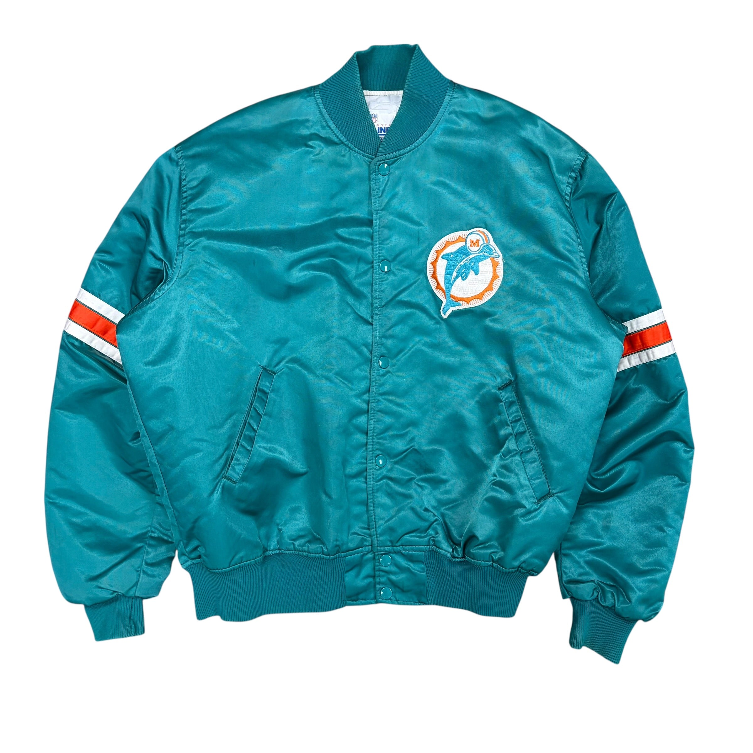 Vintage Starter NFL Miami Dolphins Satin Bomber Jacket