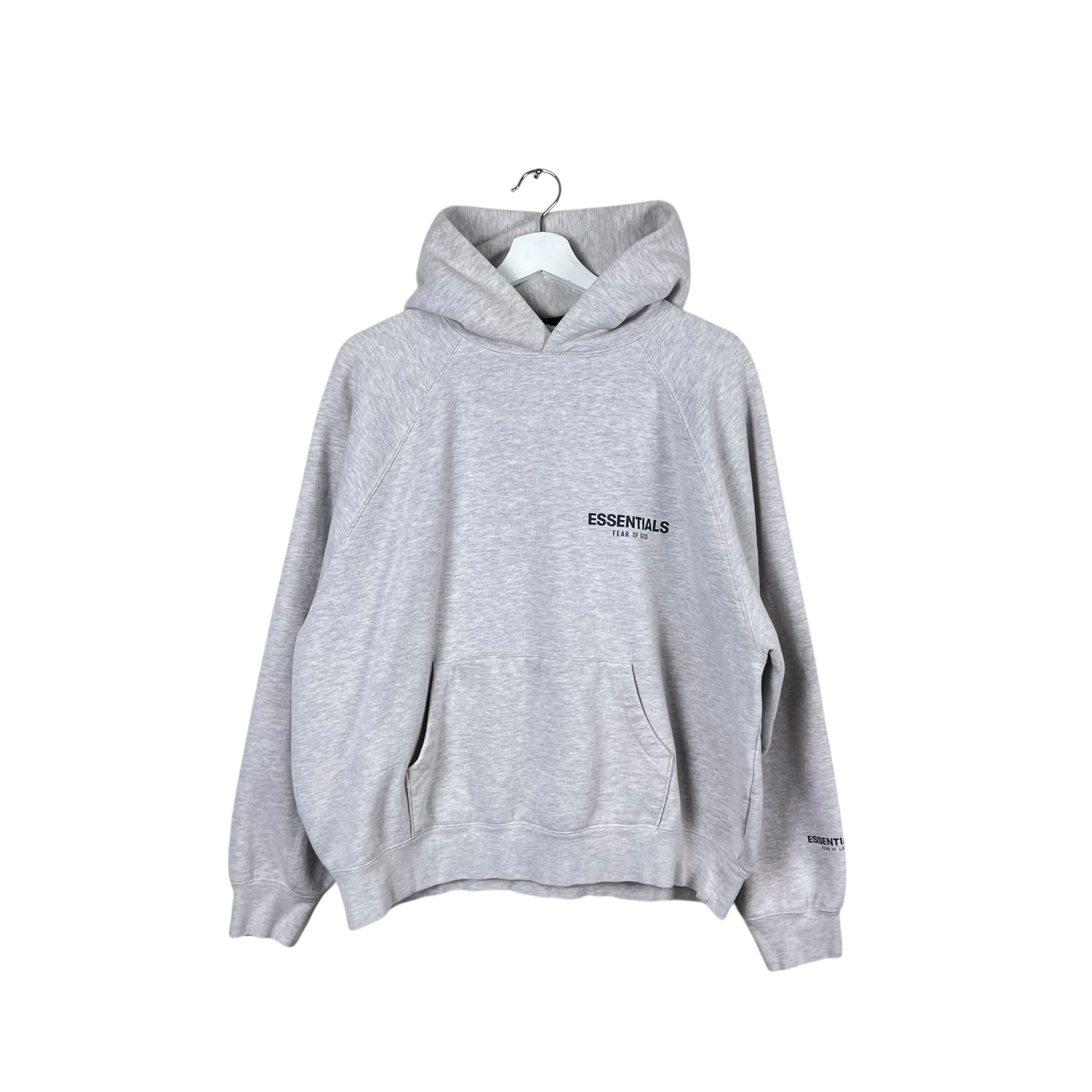 Essentials Reflective Hoodie Light Oatmeal