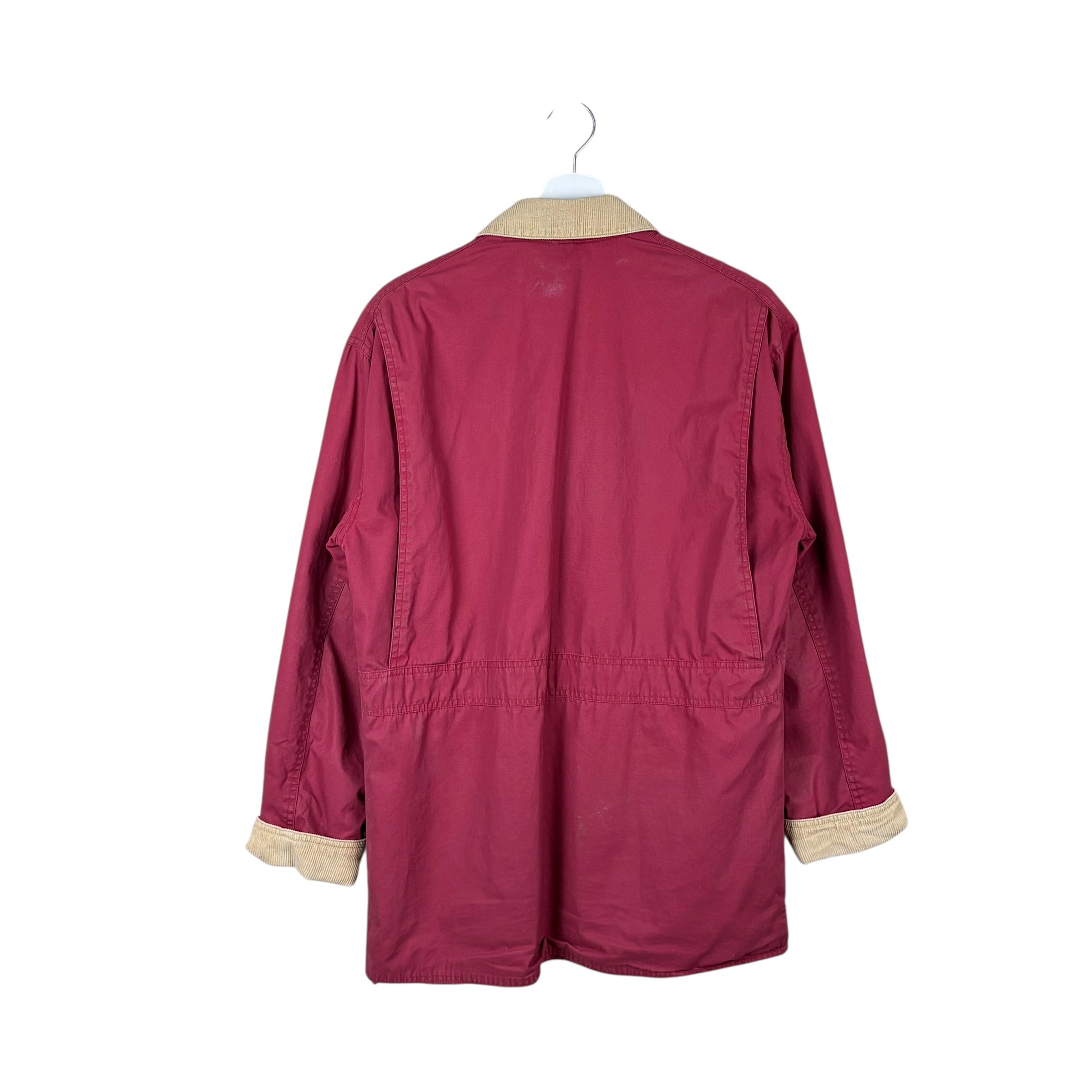 Vintage J.Crew Women’s Flannel Lined Barn Jacket Burgundy