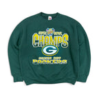 1997 Fans Gear NFL Green Bay Packers Super Bowl Champs Crewneck Green