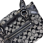 Vintage Coach Signature Penelope Shoulder Bag Black