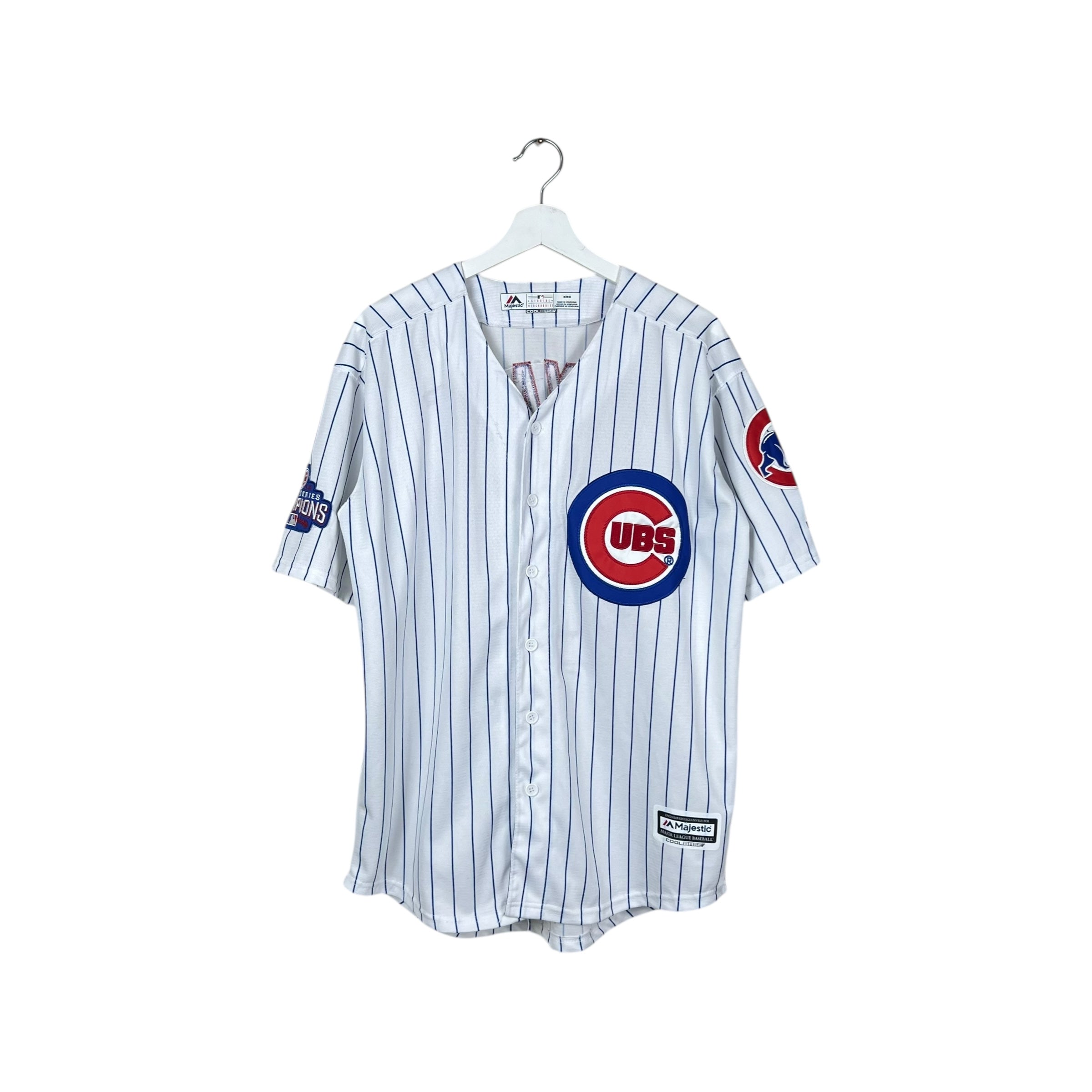 Vintage Majestic MLB Chicago Cubs Kris Bryant World Series Champions Home Jersey