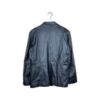 Vintage Beechers Brook Women’s Leather Blazer Jacket Black