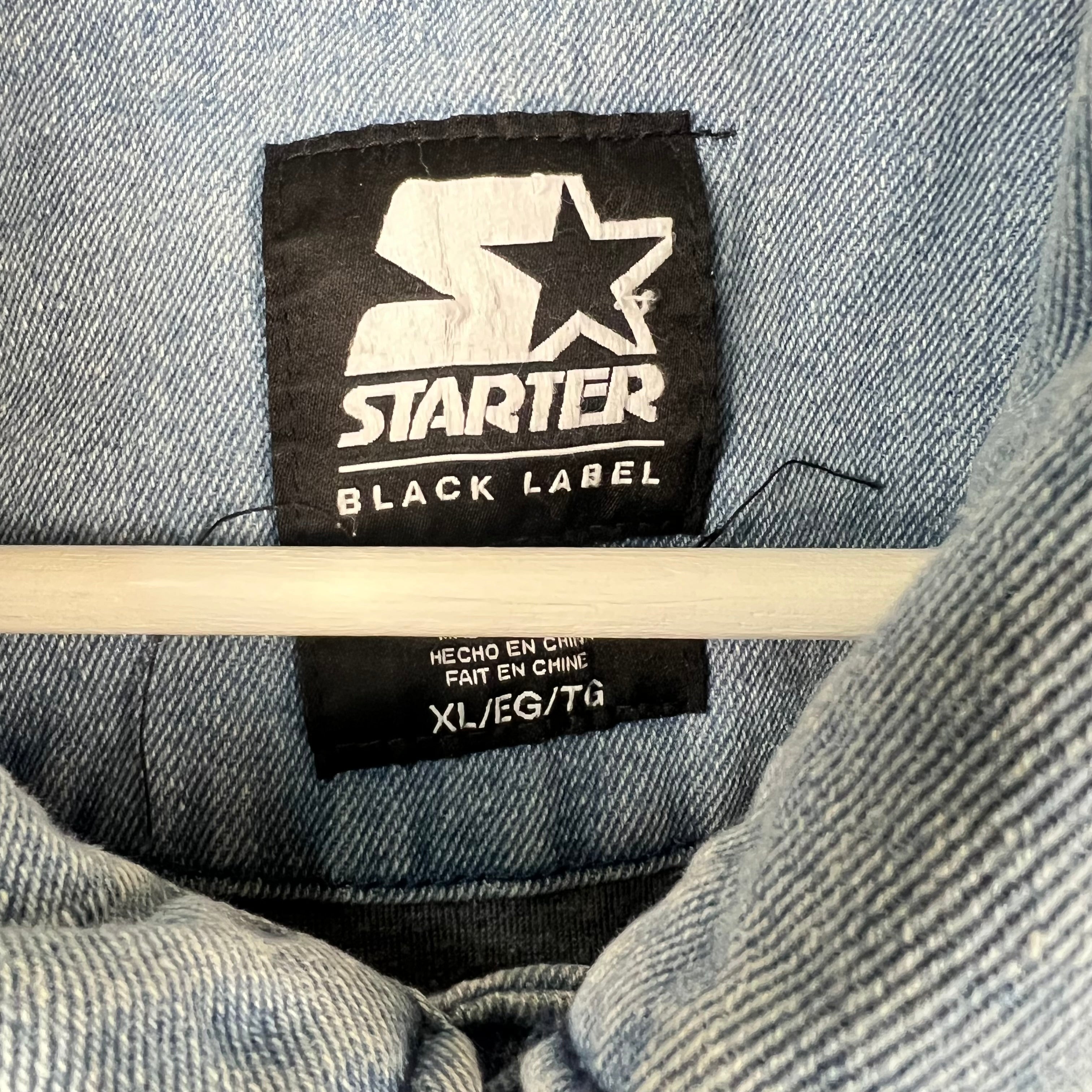 Vintage Starter MLB Montreal Expos Denim Jacket Mid Wash