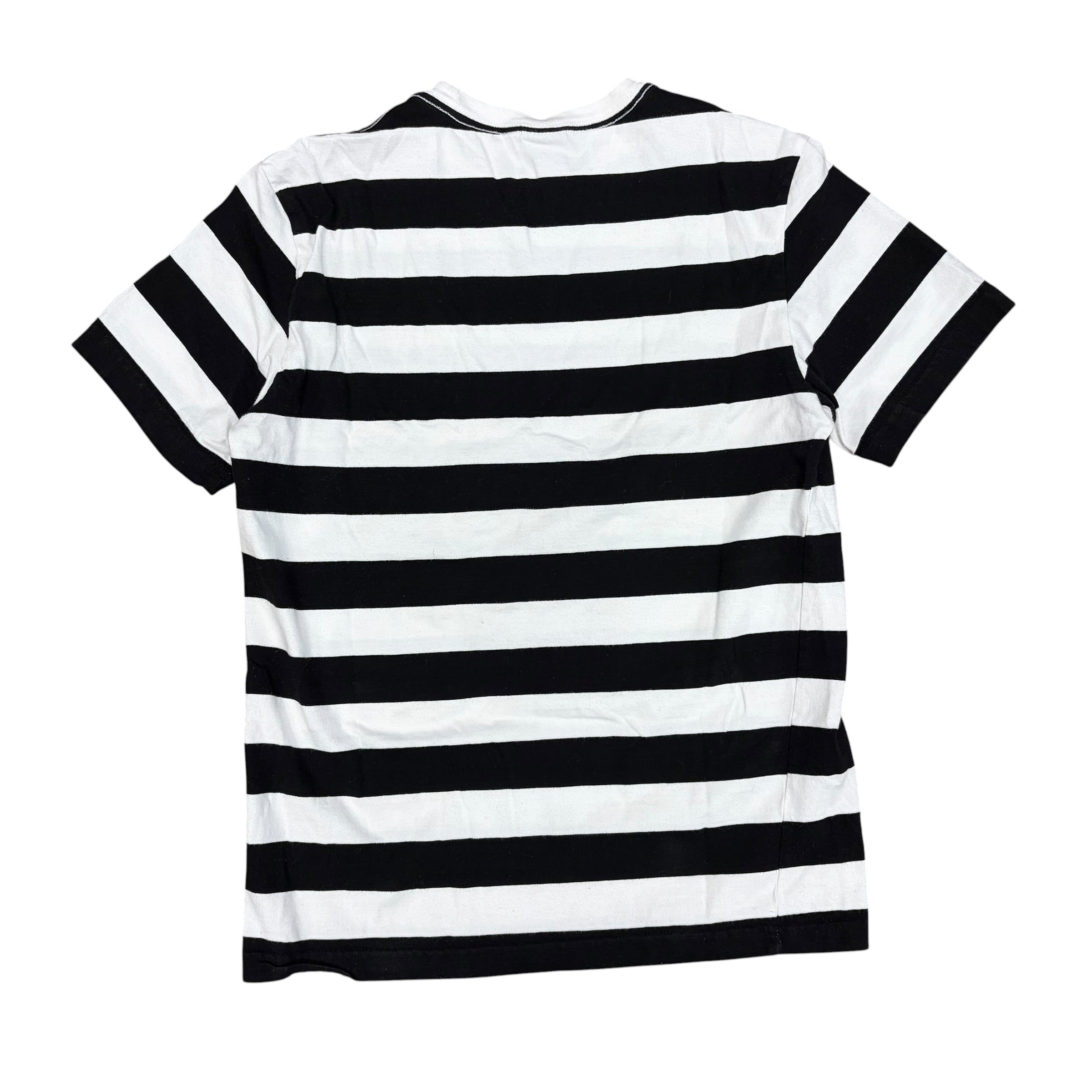 OVO Owl Logo Stripe Black/White Tee
