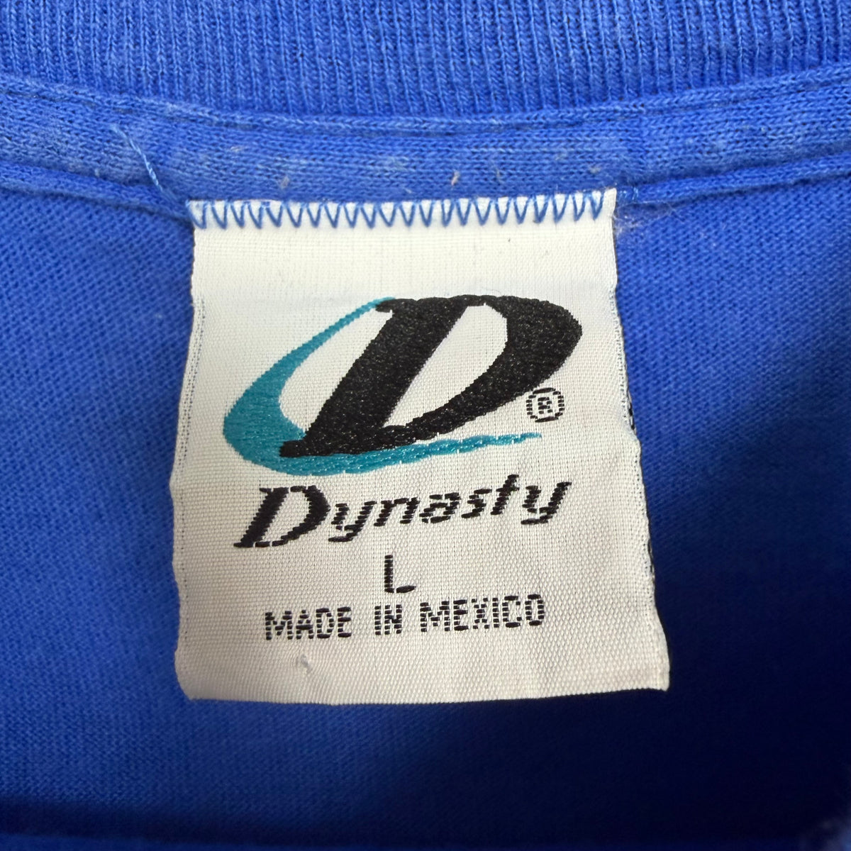 2002 Dynasty MLB New York Mets Logo Tee Blue