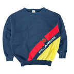 Vintage NHL Calgary Flames Side Stripe Crewneck Black