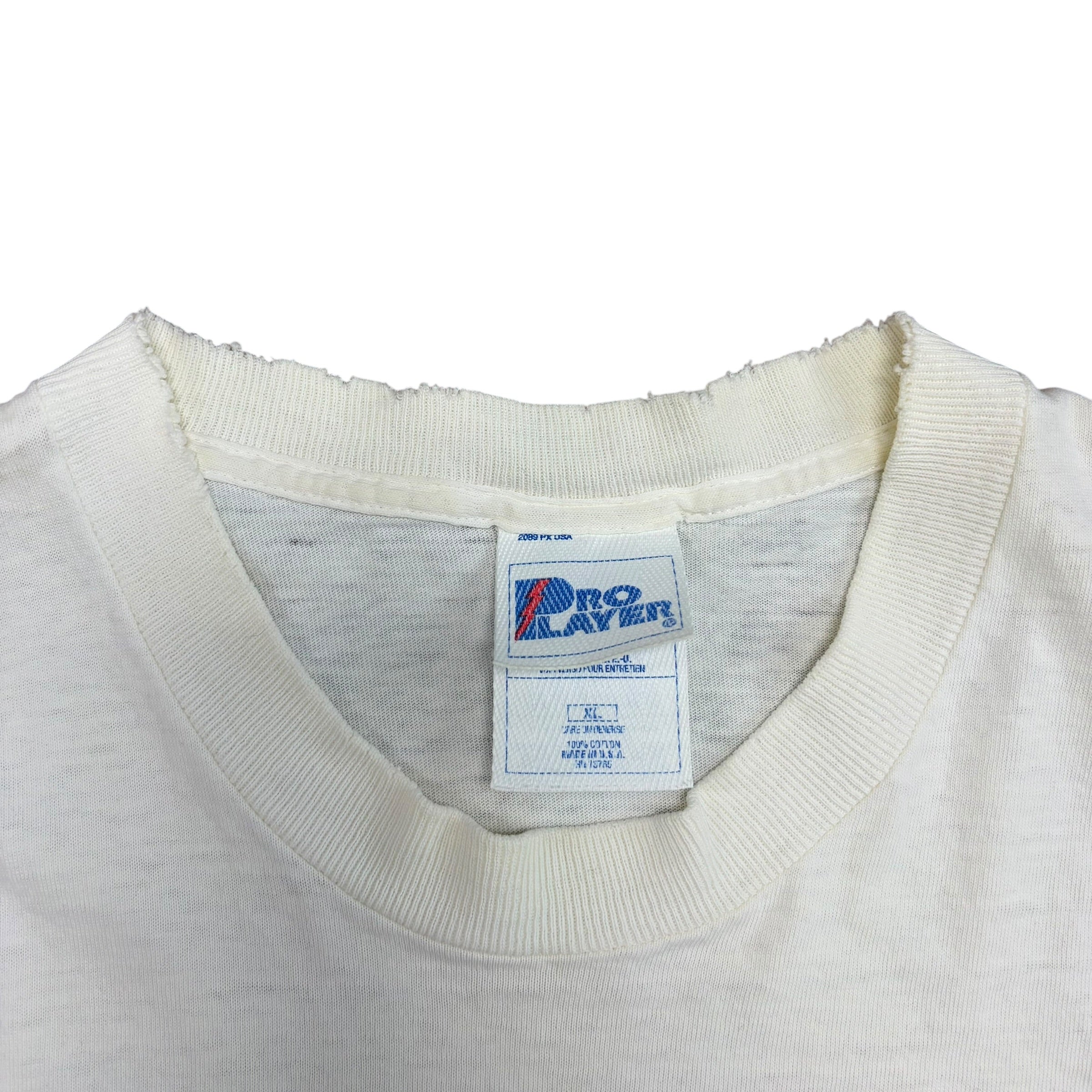 Vintage Pro Player NBA Chicago Bulls 5-Time Champs Tee White