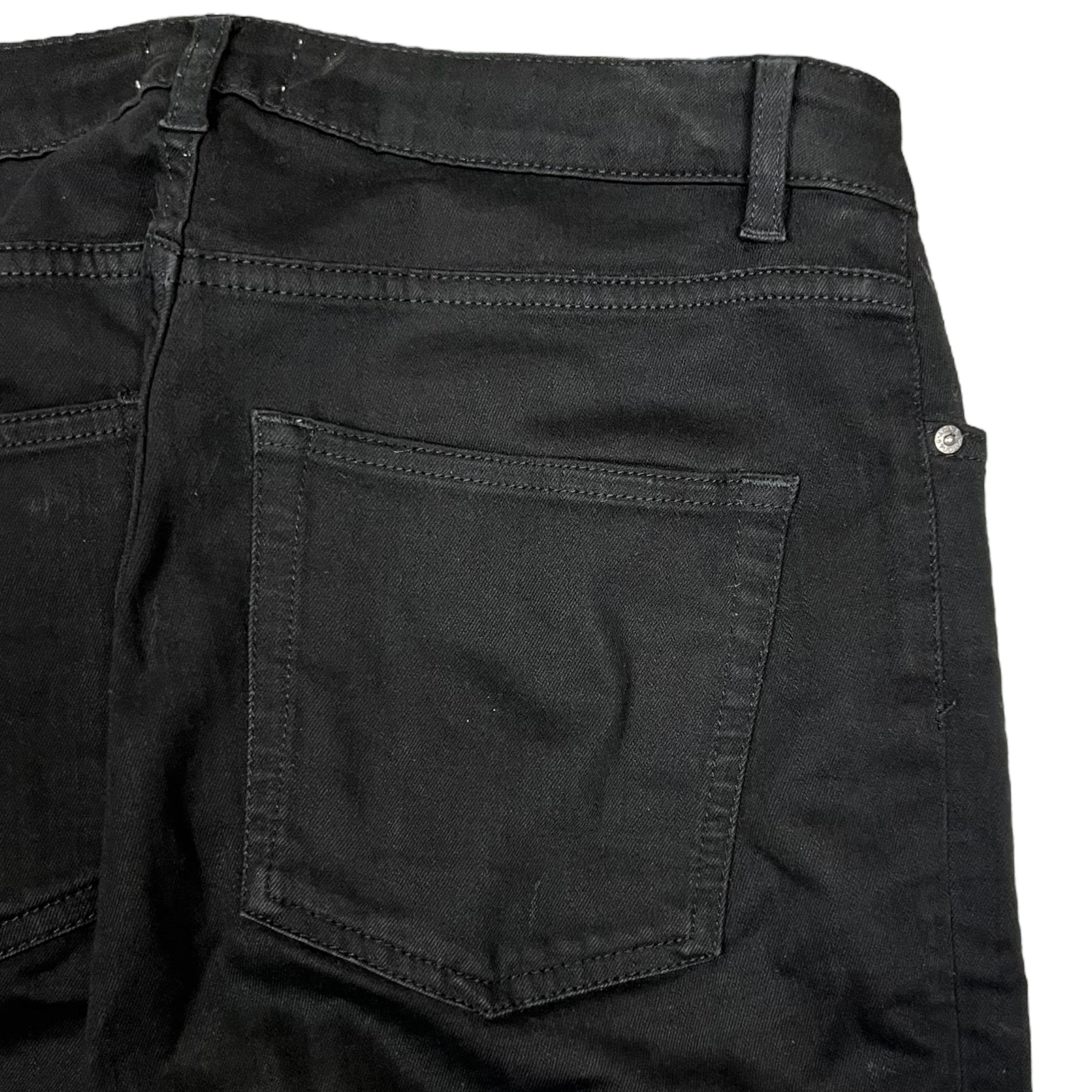Acne Studios Waxed Skinny Jeans Black