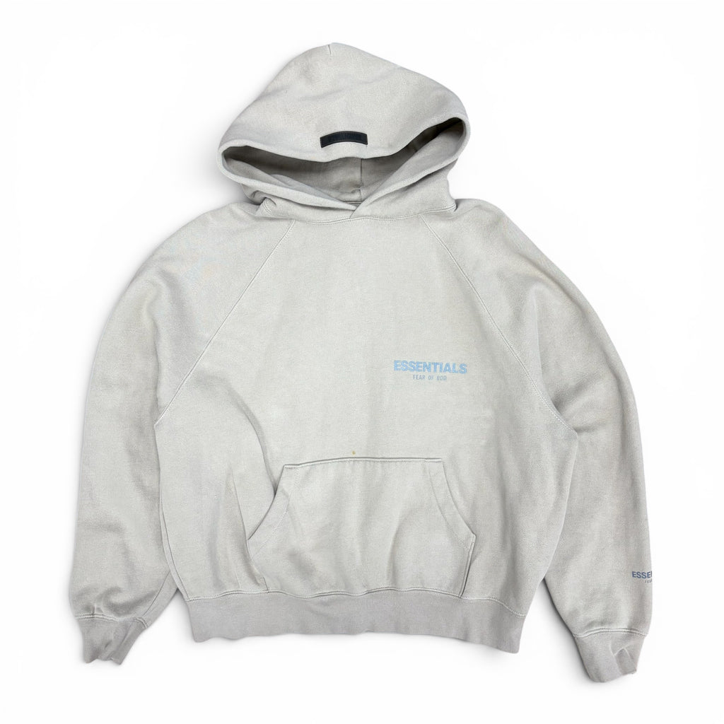 Essentials Reflective Logo Hoodie Oatmeal