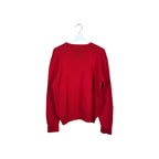 Vintage Polo By Ralph Lauren Embroidered Logo Knit Fire Red