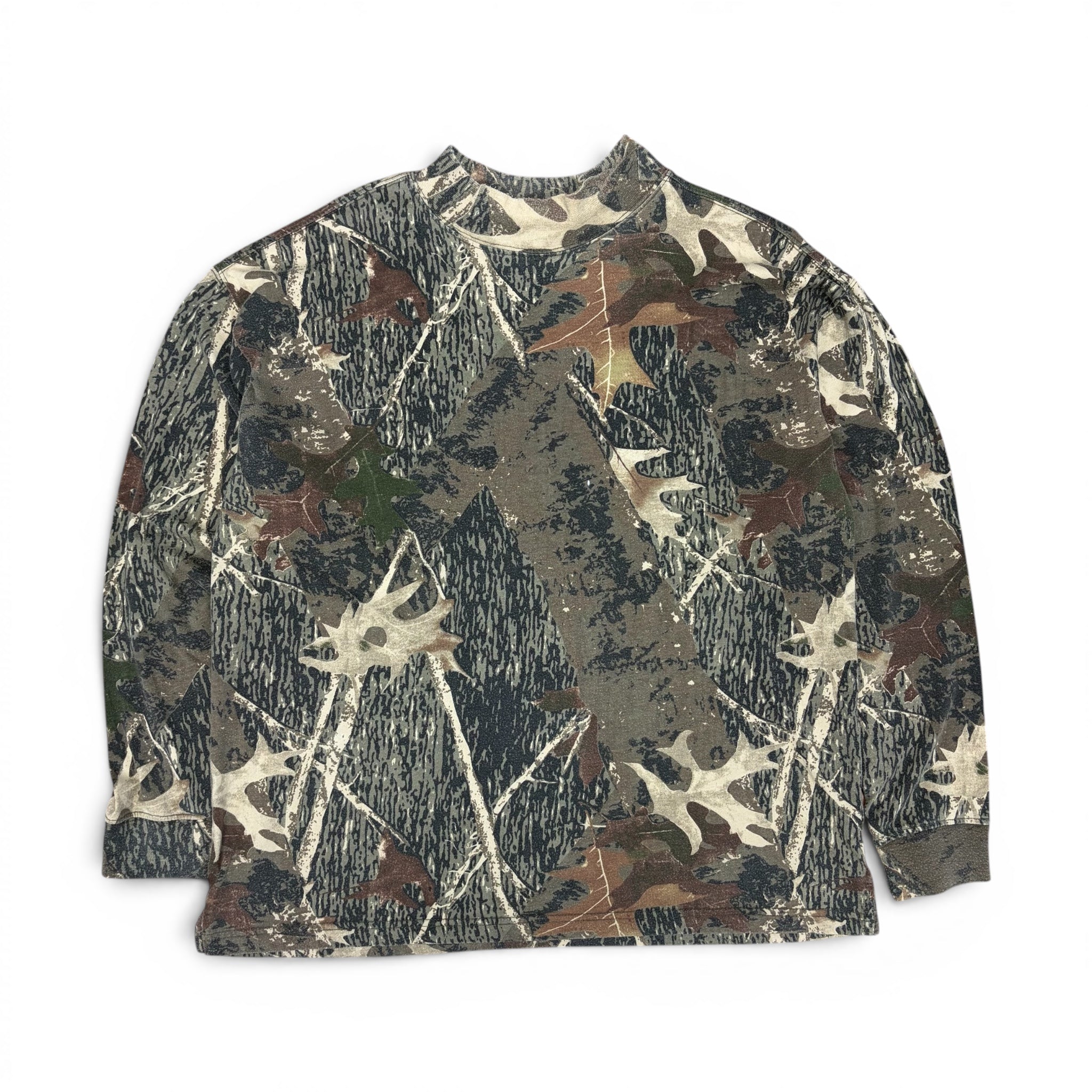 Vintage Canyon Guide Outfitters RealTree Mock Neck Longsleeve Camo