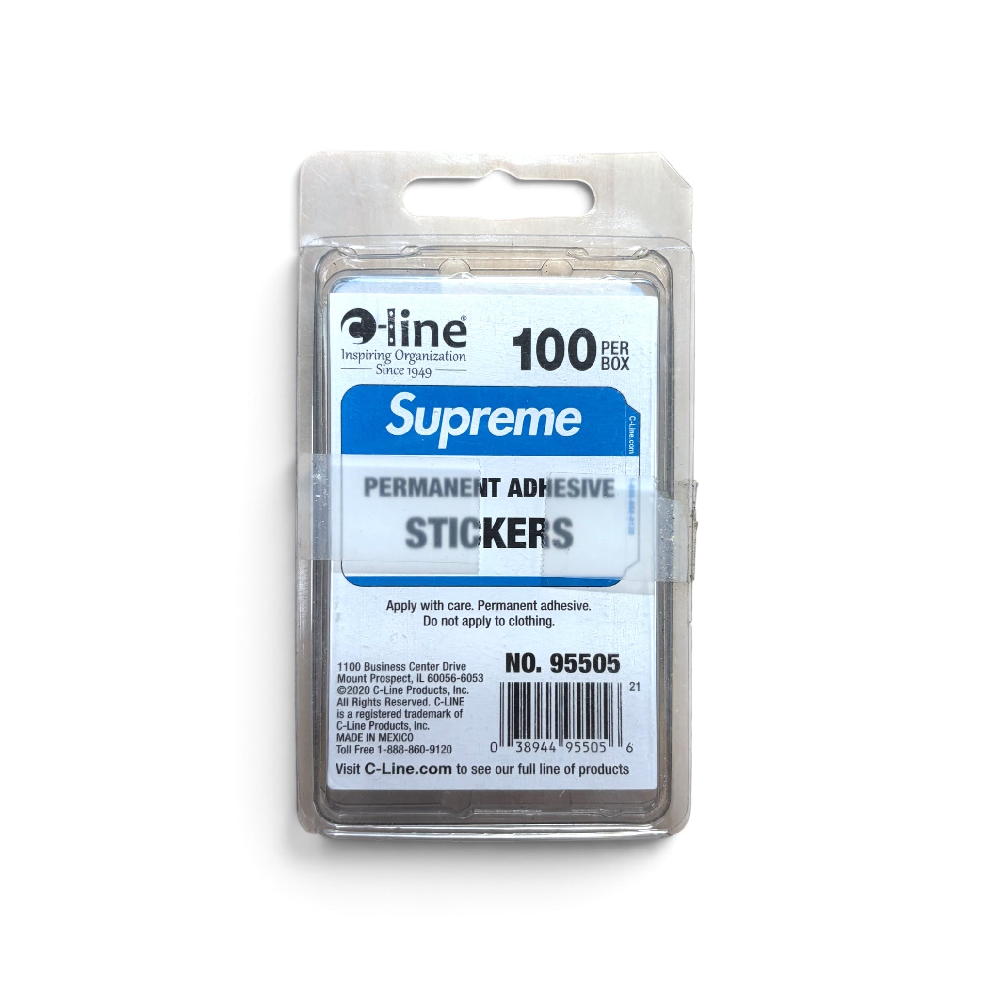 Supreme Name Badge Stickers (Pack of 100) Blue