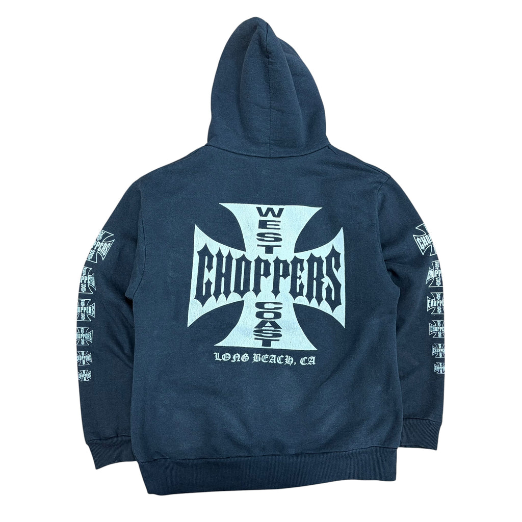 Vintage West Coast Choppers Long Beach CA Hoodie Black