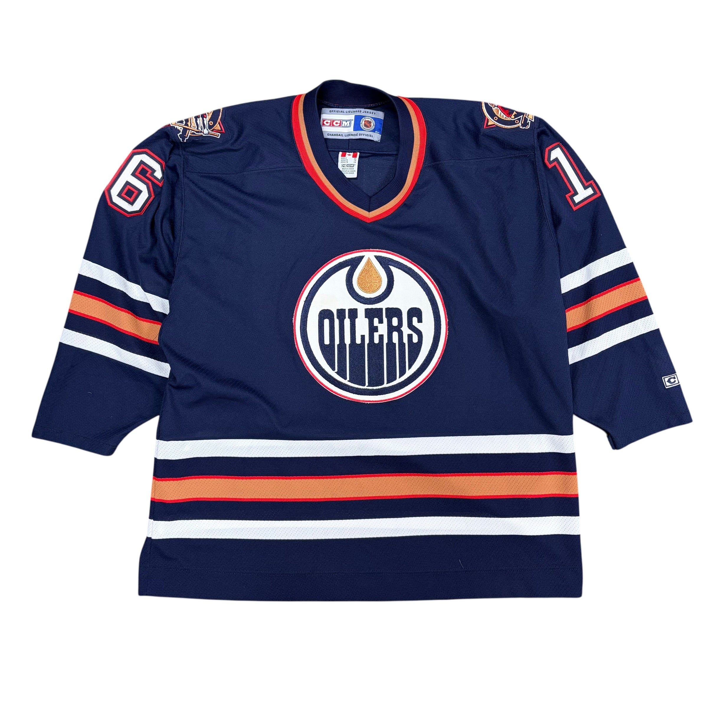 Vintage CCM NHL Edmonton Oilers Jarret Stoll Away Jersey