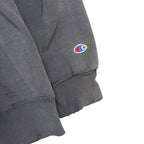 Vintage 90’s Champion Script Logo Thrashed Crewneck Navy