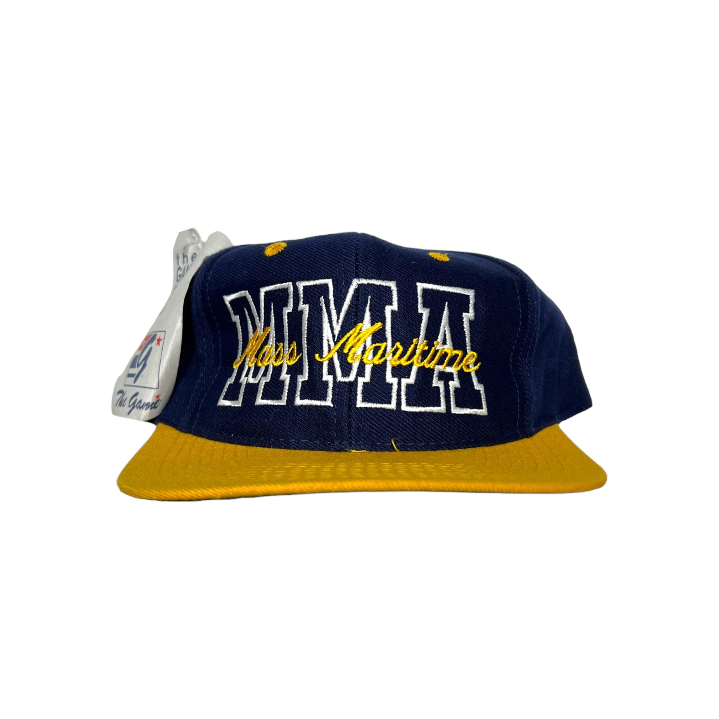 Vintage The Game Mass Maritime Academy Spell-Out SnapBack Navy