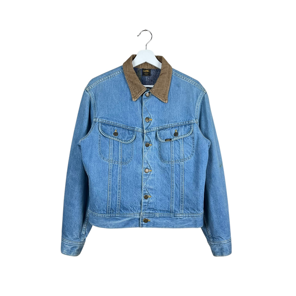 Vintage Lee Rider Blanket Lined Denim Jacket Mid Wash