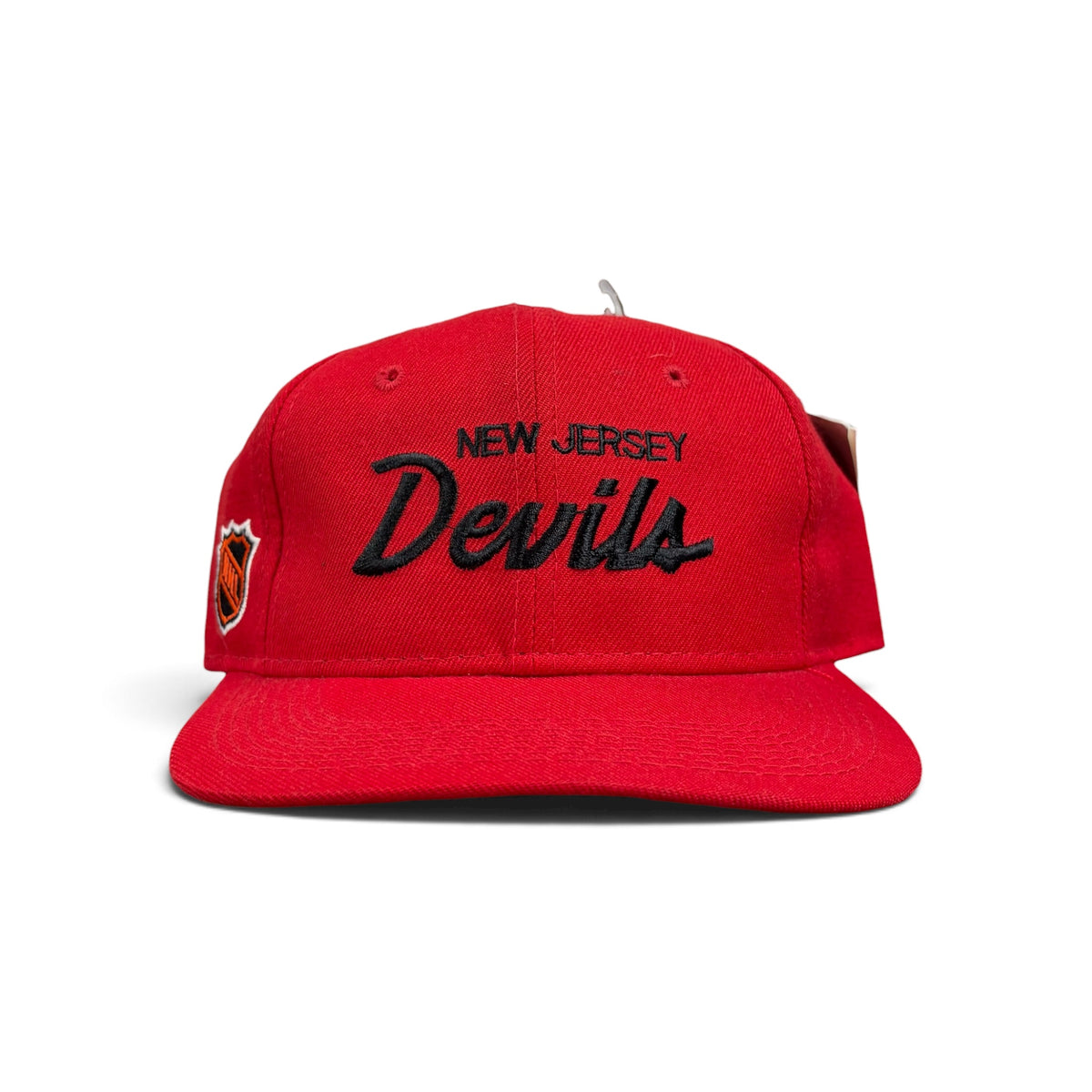 Vintage Sports Specialties NHL New Jersey Devils Script Hat Red