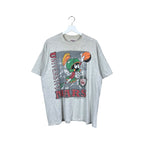 1991 Marvin The Martian University of Mars Basketball Tee Heather Grey