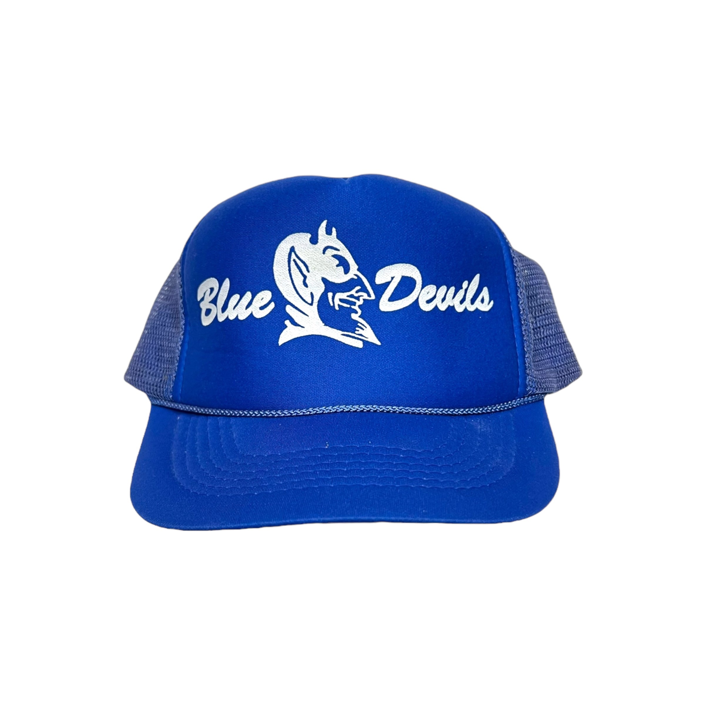 Vintage Duke Blue Devils Big Logo Trucker Hat Blue