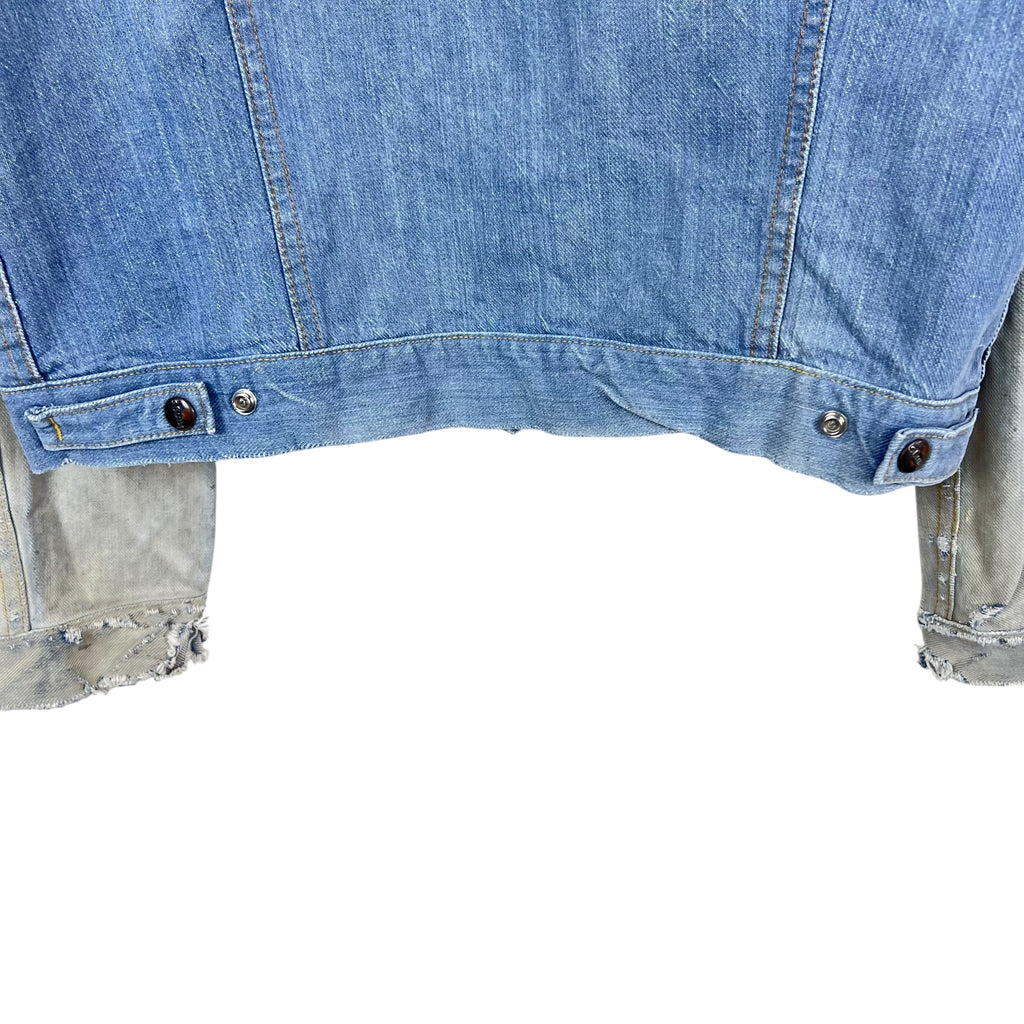 Vintage 60’s GWG Cowboy Jean Jacket Sun Faded Blue